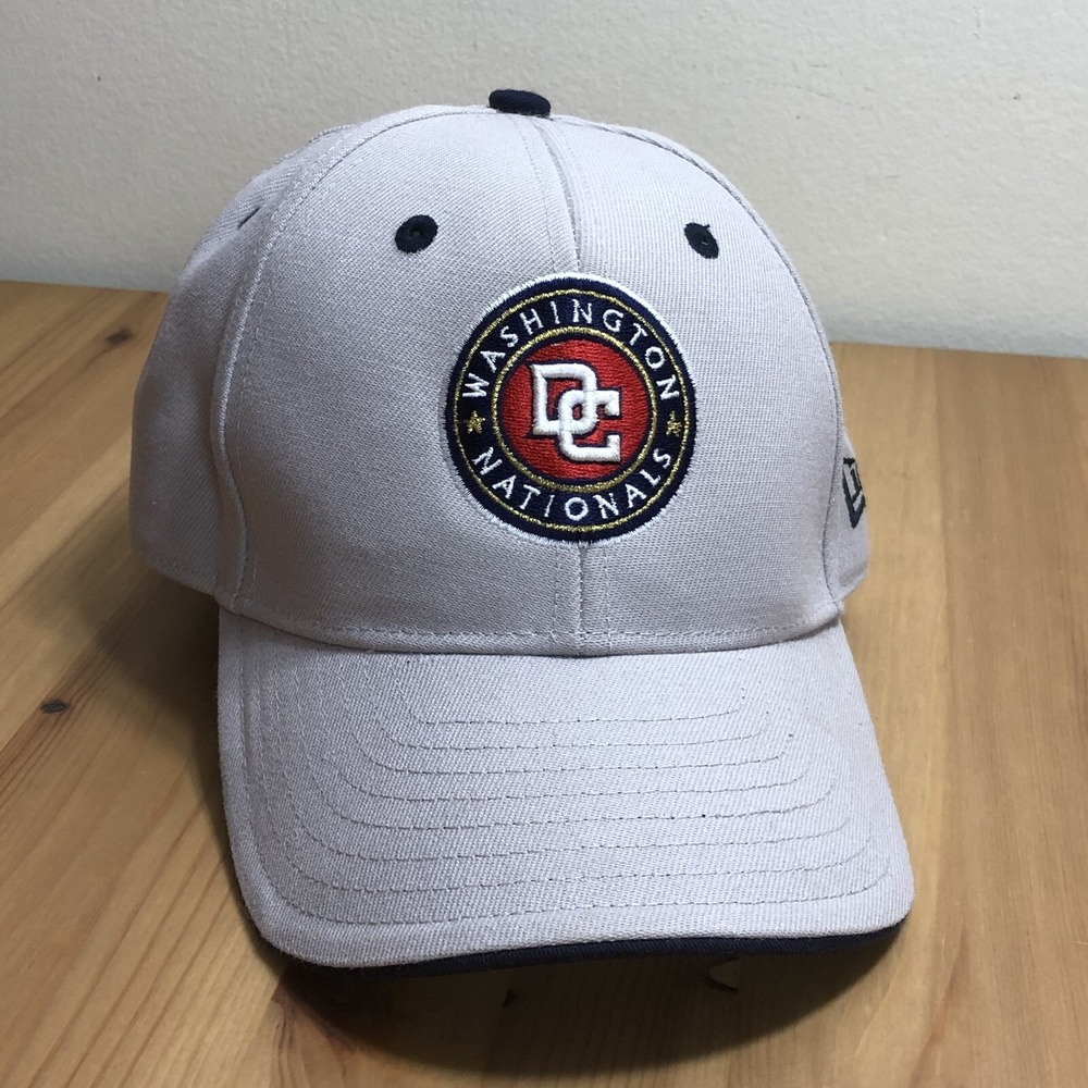 Washington Nationals New Era MLB Hat Cap Strap Back Men's Gray Baseball Logo